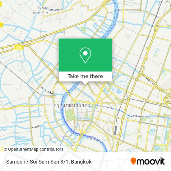 Samsen / Soi Sam Sen 8/1 map