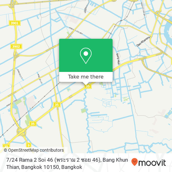 7 / 24 Rama 2 Soi 46 (พระราม 2 ซอย 46), Bang Khun Thian, Bangkok 10150 map