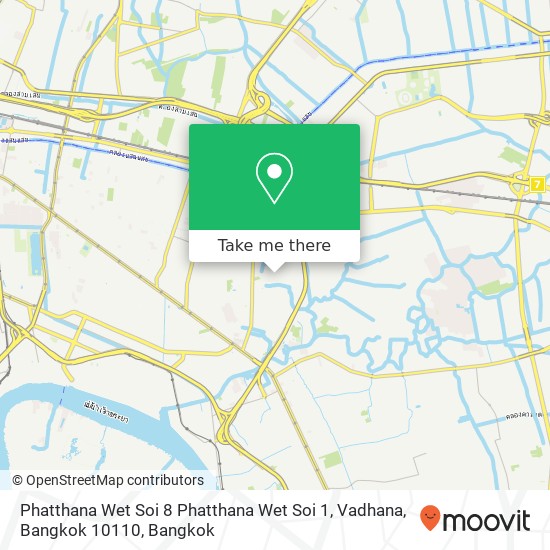 Phatthana Wet Soi 8 Phatthana Wet Soi 1, Vadhana, Bangkok 10110 map