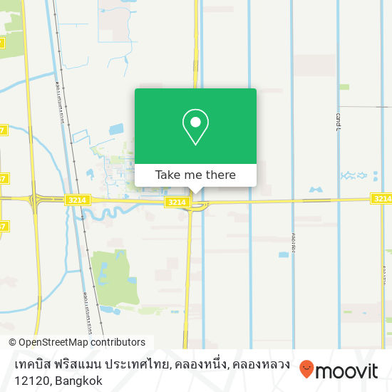 เทคบิส ฟริสแมน ประเทศไทย, คลองหนึ่ง, คลองหลวง 12120 map