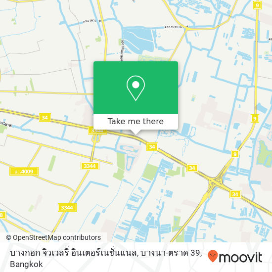 บางกอก จิวเวลรี่ อินเตอร์เนชั่นแนล, บางนา-ตราด 39 map