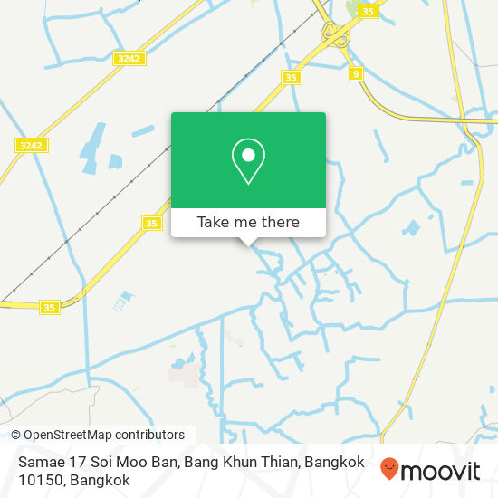 Samae 17 Soi Moo Ban, Bang Khun Thian, Bangkok 10150 map
