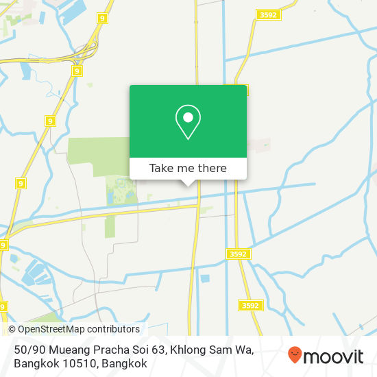 50 / 90 Mueang Pracha Soi 63, Khlong Sam Wa, Bangkok 10510 map