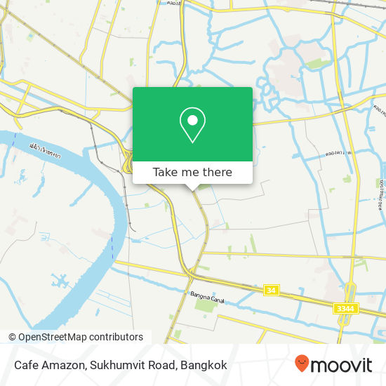 Cafe Amazon, Sukhumvit Road map