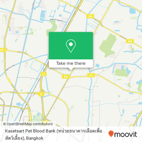 Kasetsart Pet Blood Bank (หน่วยธนาคารเลือดเพื่อสัตว์เลี้ยง) map
