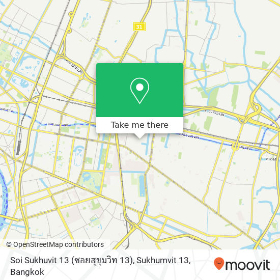 Soi Sukhuvit 13 (ซอยสุขุมวิท 13), Sukhumvit 13 map