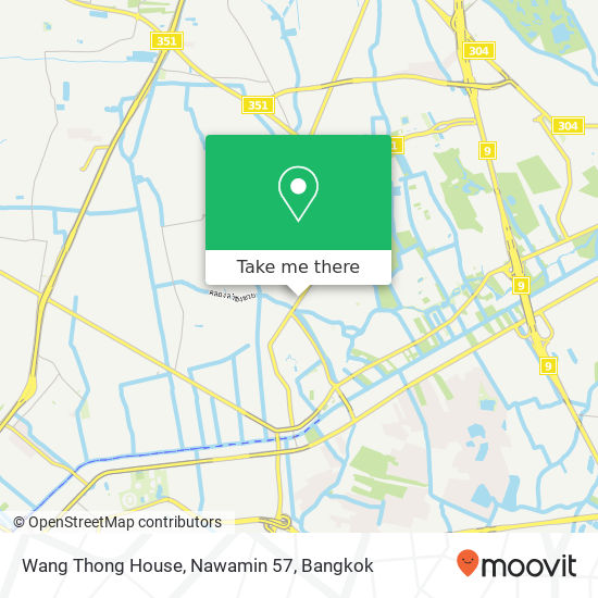 Wang Thong House, Nawamin 57 map