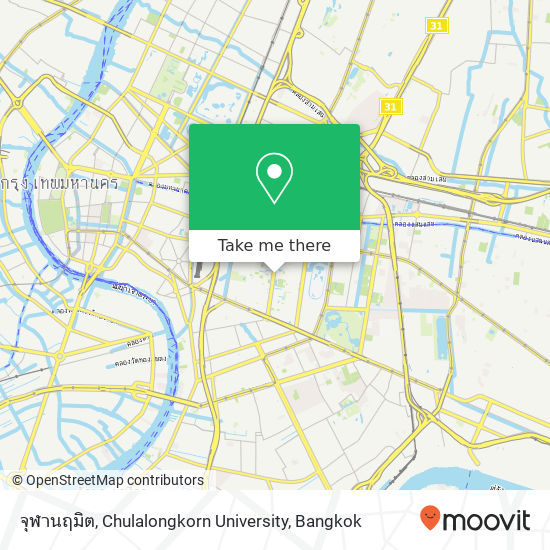 จุฬานฤมิต, Chulalongkorn University map