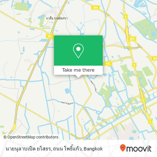 นายนุลาบเป็ด ยโสธร, ถนน โพธิ์แก้ว map