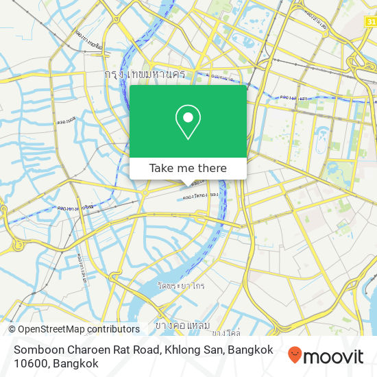 Somboon Charoen Rat Road, Khlong San, Bangkok 10600 map