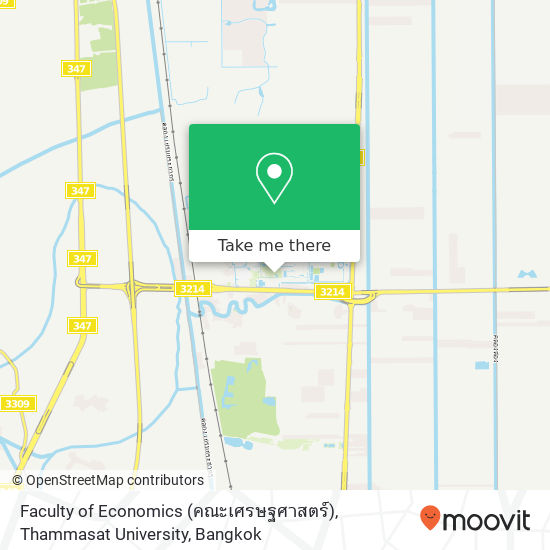 Faculty of Economics (คณะเศรษฐศาสตร์), Thammasat University map
