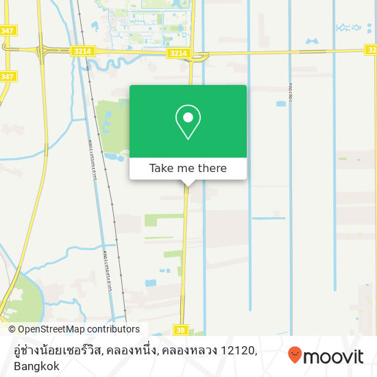 อู่ช่างน้อยเซอร์วิส, คลองหนึ่ง, คลองหลวง 12120 map