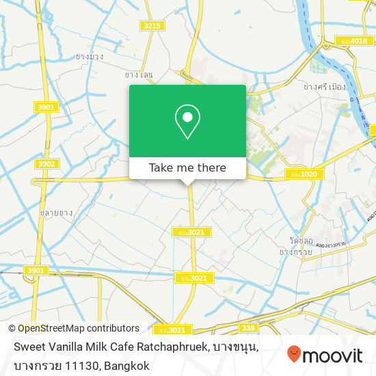 Sweet Vanilla Milk Cafe Ratchaphruek, บางขนุน, บางกรวย 11130 map