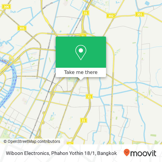 Wiboon Electronics, Phahon Yothin 18 / 1 map