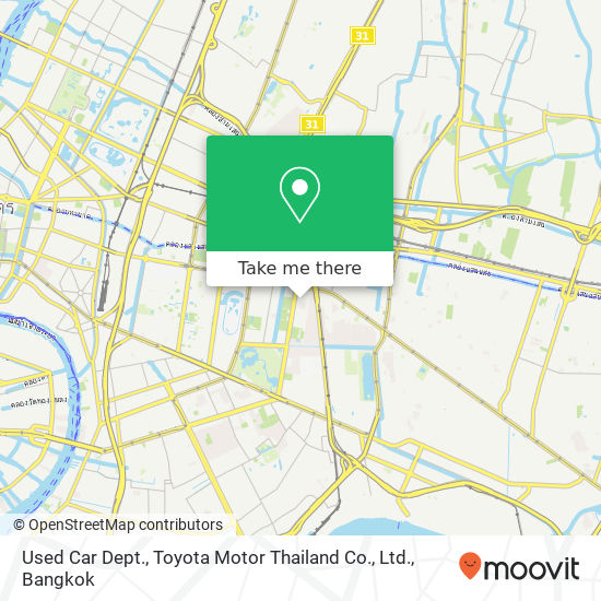 Used Car Dept., Toyota Motor Thailand Co., Ltd. map