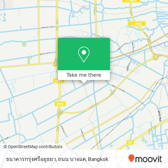 ธนาคารกรุงศรีอยุธยา, ถนน บางแค map