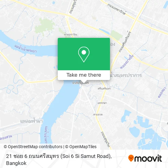 21 ซอย 6 ถนนศรีสมุทร (Soi 6 Si Samut Road) map