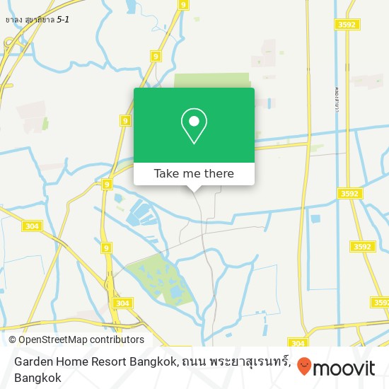 Garden Home Resort Bangkok, ถนน พระยาสุเรนทร์ map