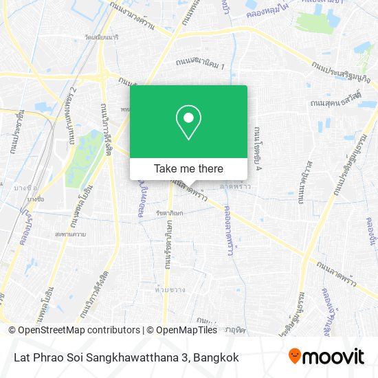 Lat Phrao Soi Sangkhawatthana 3 map