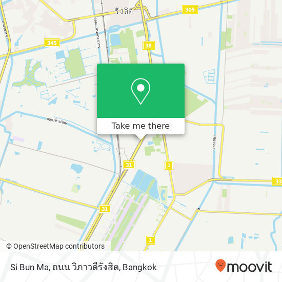 Si Bun Ma, ถนน วิภาวดีรังสิต map