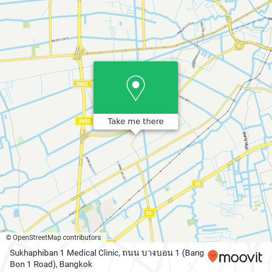 Sukhaphiban 1 Medical Clinic, ถนน บางบอน 1 (Bang Bon 1 Road) map