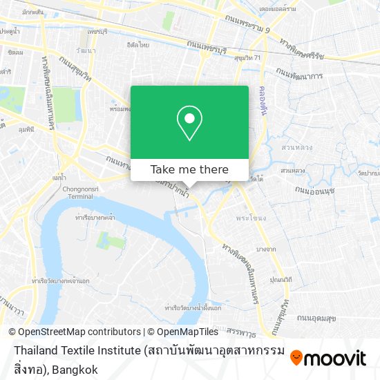 Thailand Textile Institute (สถาบันพัฒนาอุตสาหกรรมสิ่งทอ) map