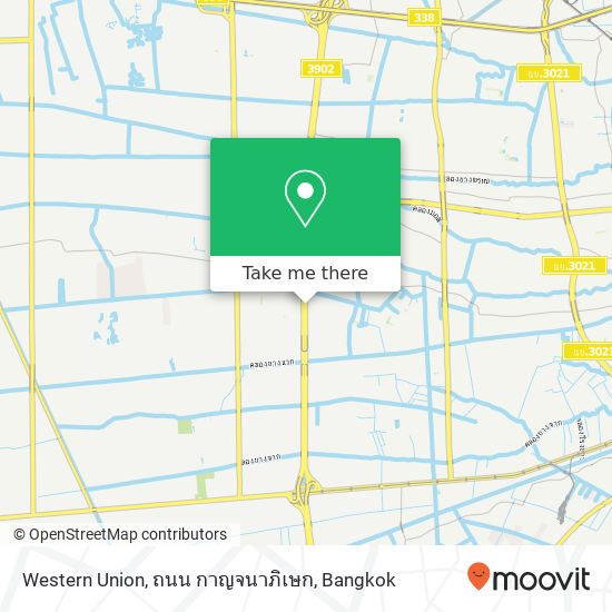 Western Union, ถนน กาญจนาภิเษก map