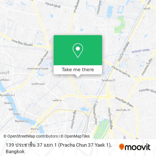 139 ประชาชื่น 37 แยก 1 (Pracha Chun 37 Yaek 1) map