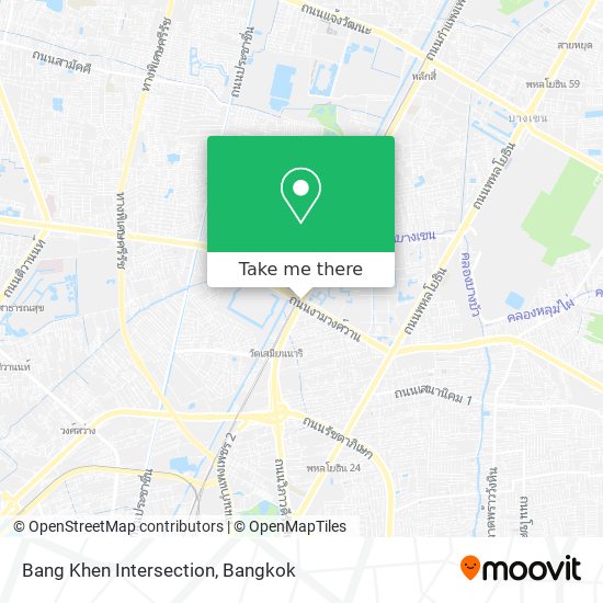 Bang Khen Intersection map