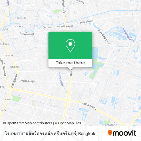 โรงพยาบาลสัตว์ทองหล่อ ศรีนครินทร์ map