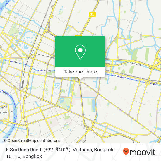 5 Soi Ruen Ruedi (ซอย รื่นฤดี), Vadhana, Bangkok 10110 map