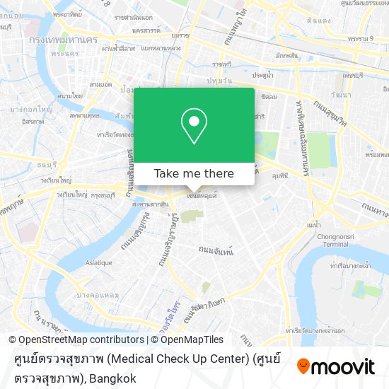ศูนย์ตรวจสุขภาพ (Medical Check Up Center) (ศูนย์ตรวจสุขภาพ) map