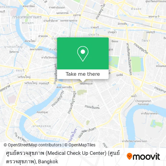 ศูนย์ตรวจสุขภาพ (Medical Check Up Center) (ศูนย์ตรวจสุขภาพ) map