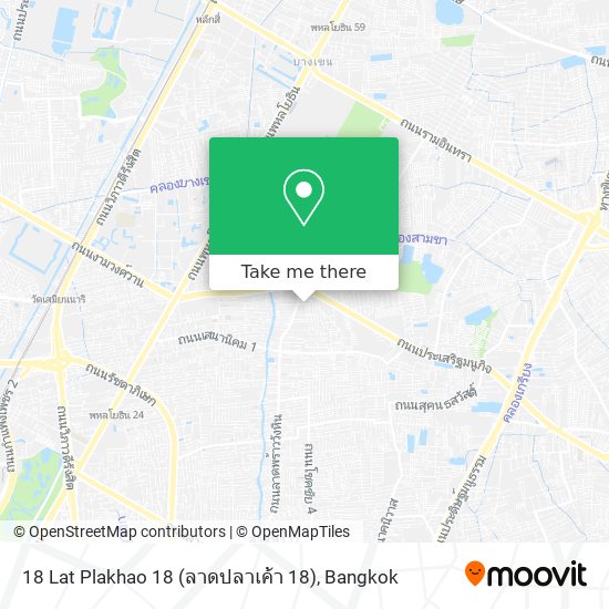 18 Lat Plakhao 18 (ลาดปลาเค้า 18) map