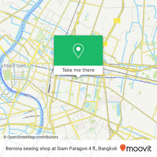 Bernina sewing shop at Siam Paragon 4 fl, map