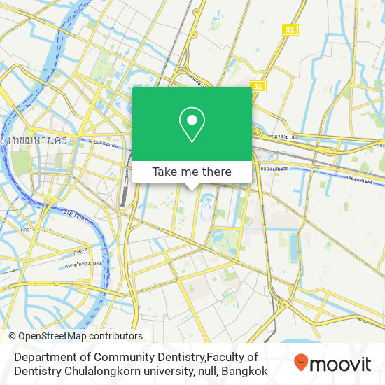 Department of Community Dentistry,Faculty of Dentistry Chulalongkorn university, null map