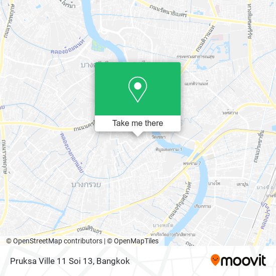 Pruksa Ville 11 Soi 13 map