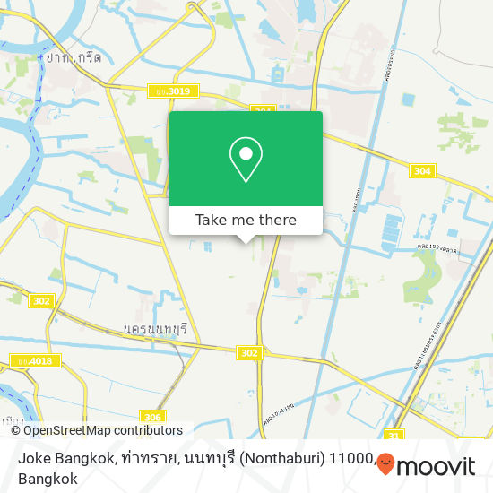 Joke Bangkok, ท่าทราย, นนทบุรี (Nonthaburi) 11000 map