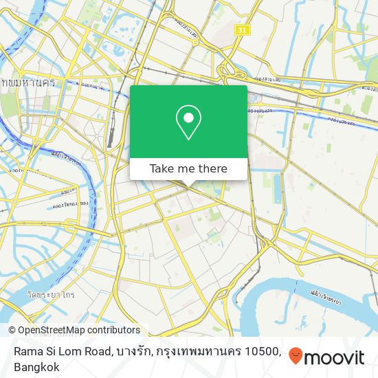 Rama Si Lom Road, บางรัก, กรุงเทพมหานคร 10500 map