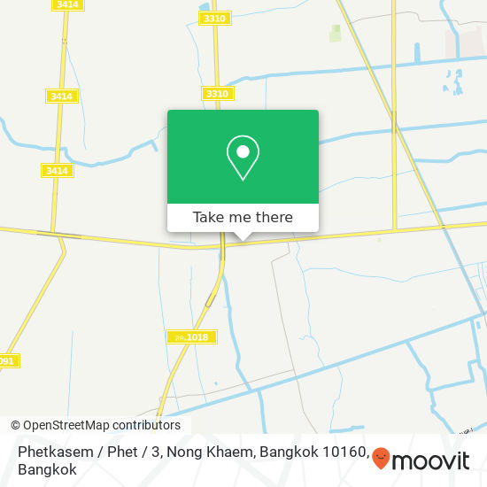 Phetkasem / Phet / 3, Nong Khaem, Bangkok 10160 map