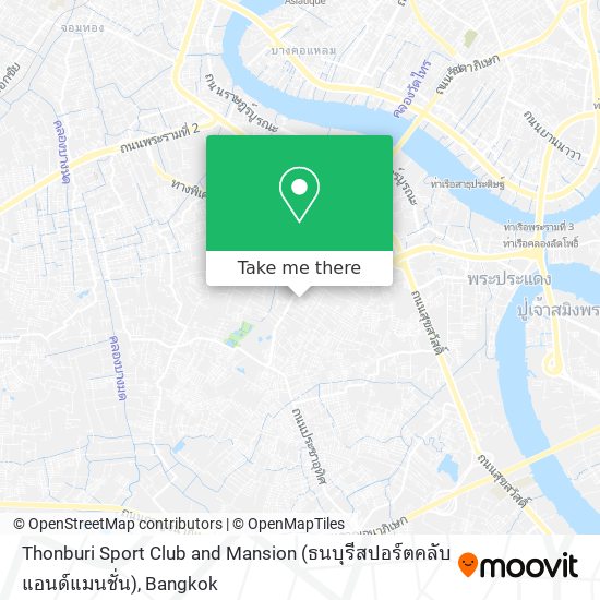 Thonburi Sport Club and Mansion (ธนบุรีสปอร์ตคลับแอนด์แมนชั่น) map
