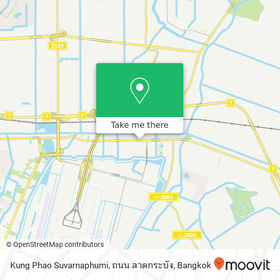 Kung Phao Suvarnaphumi, ถนน ลาดกระบัง map