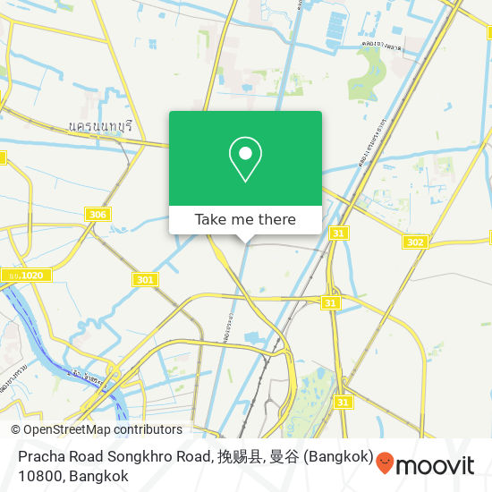 Pracha Road Songkhro Road, 挽赐县, 曼谷 (Bangkok) 10800 map