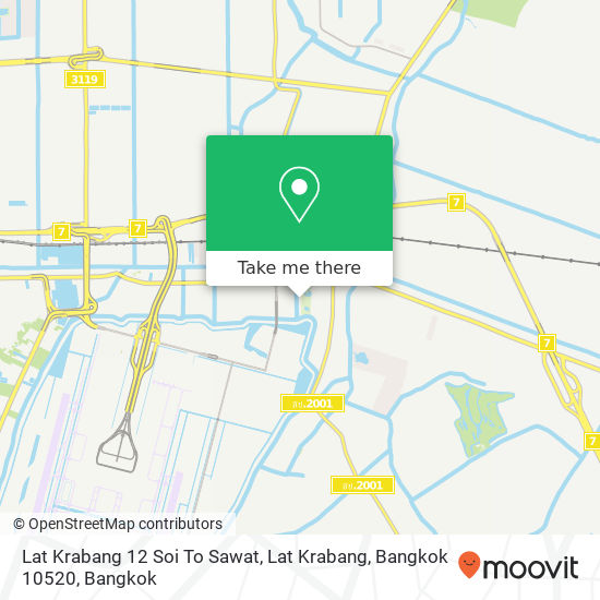 Lat Krabang 12 Soi To Sawat, Lat Krabang, Bangkok 10520 map