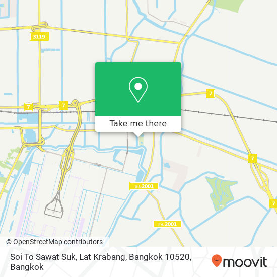 Soi To Sawat Suk, Lat Krabang, Bangkok 10520 map