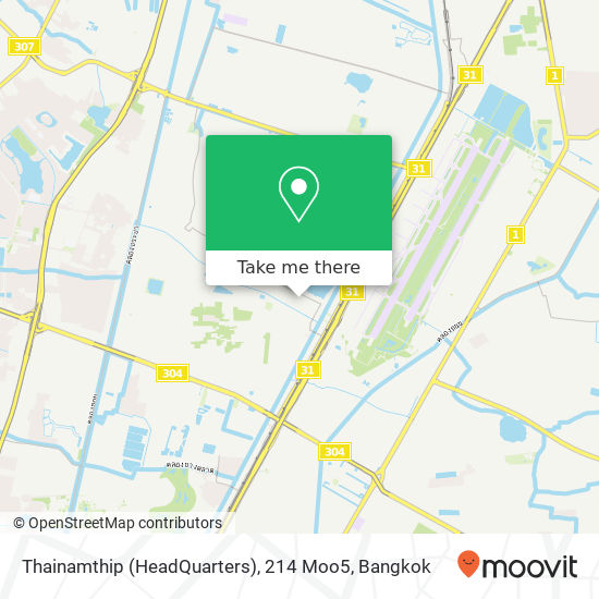 Thainamthip (HeadQuarters), 214 Moo5 map