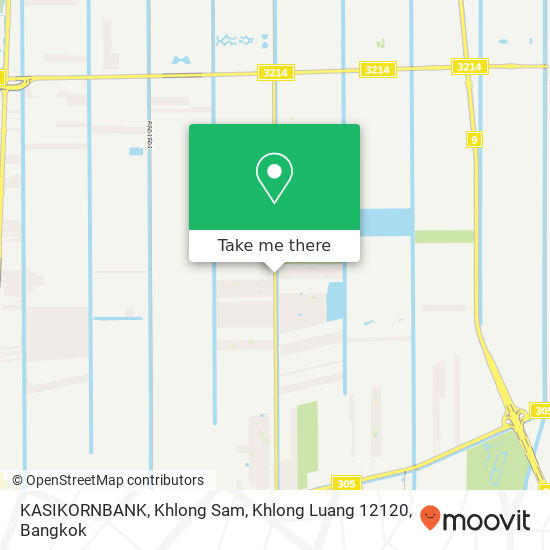 KASIKORNBANK, Khlong Sam, Khlong Luang 12120 map