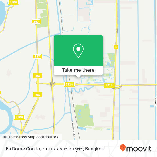 Fa Dome Condo, ถนน คชสาร จารุศร map