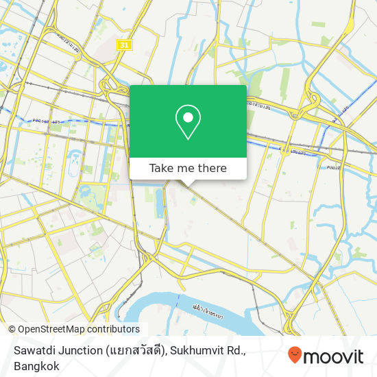 Sawatdi Junction (แยกสวัสดี), Sukhumvit Rd. map