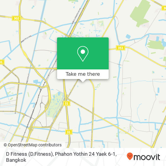 D Fitness (D.Fitness), Phahon Yothin 24 Yaek 6-1 map